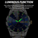 Luxury Men's Waterproof Stainless Steel Wristwatch Timepiece