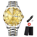 Luxury Men's Waterproof Stainless Steel Wristwatch Timepiece