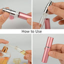 Luxury Mini Perfume Atomizer Compact Refillable Travel Essential