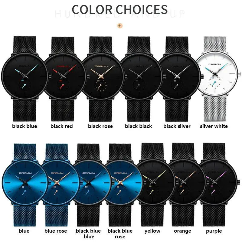 Luxury Quartz Watch for Men Waterproof Sports Timepiece