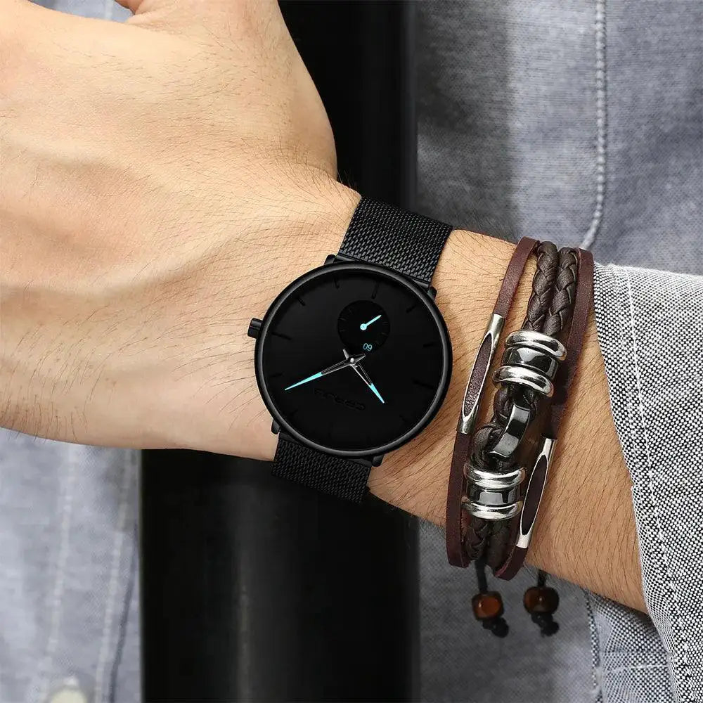 Luxury Quartz Watch for Men Waterproof Sports Timepiece