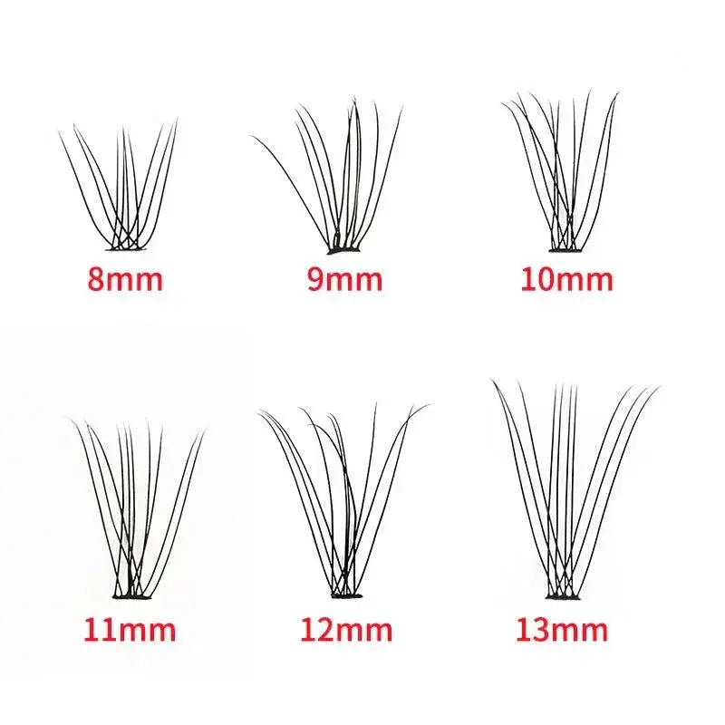 Luxury Russian Volume Cluster Eyelash Extensions For Makeup