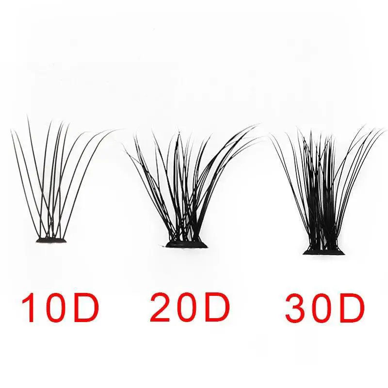 Luxury Russian Volume Cluster Eyelash Extensions For Makeup