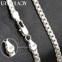 Luxury Sterling Silver Noble Necklace Chain Elegant Jewelry