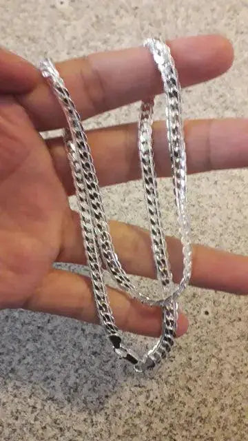 Luxury Sterling Silver Noble Necklace Chain Elegant Jewelry