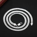 Luxury Sterling Silver Noble Necklace Chain Elegant Jewelry