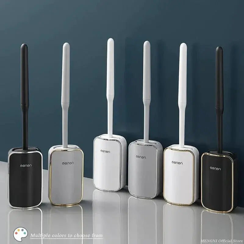 Luxury Wall Mount Toilet Brush Set For Bathroom Use