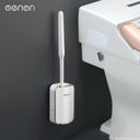 Luxury Wall-Mount Toilet Brush Set for Bathroom Use