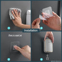 Luxury Wall-Mount Toilet Brush Set for Bathroom Use