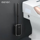 Luxury Wall-Mount Toilet Brush Set for Bathroom Use