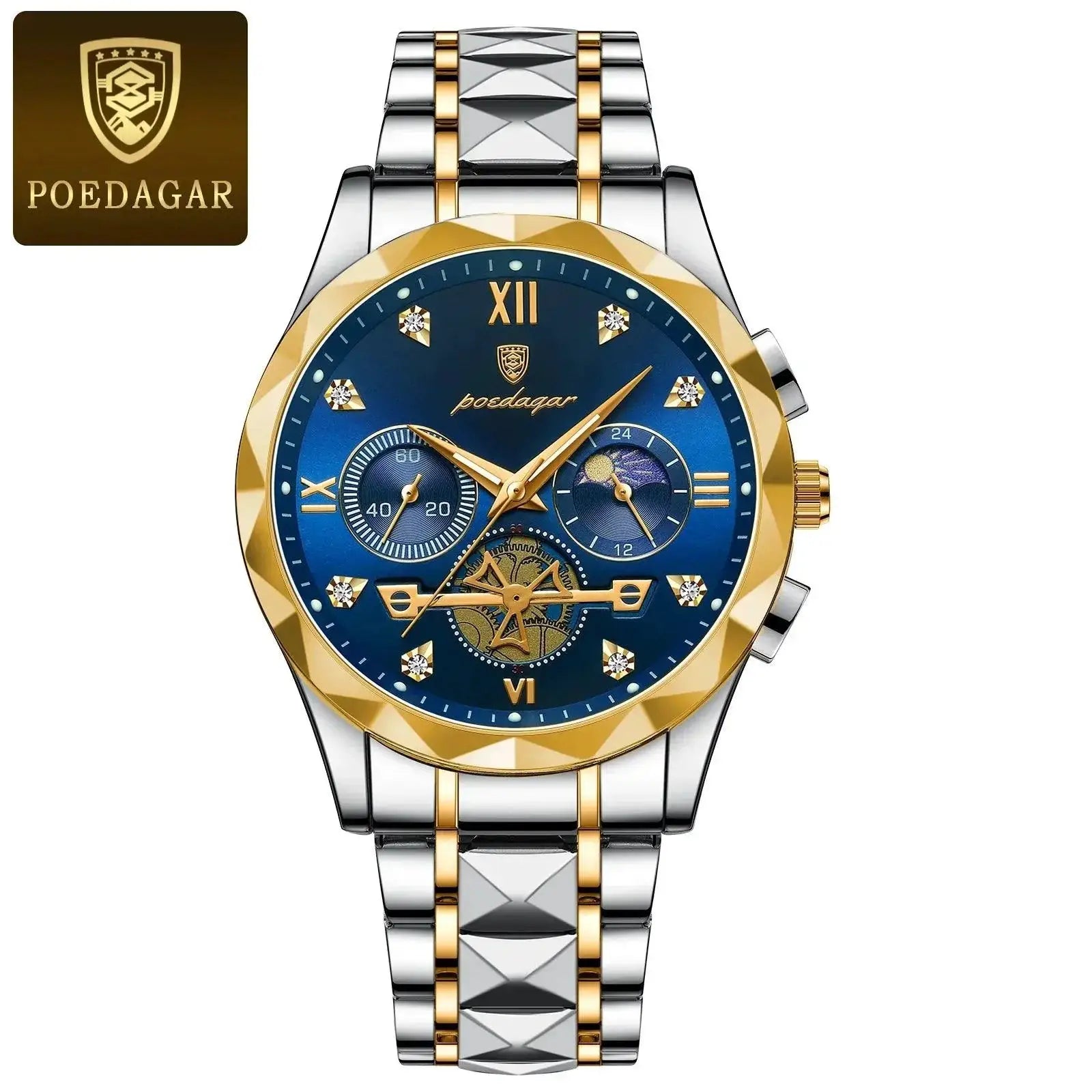 Luxury Waterproof Chronograph Watch For Men Timepiece