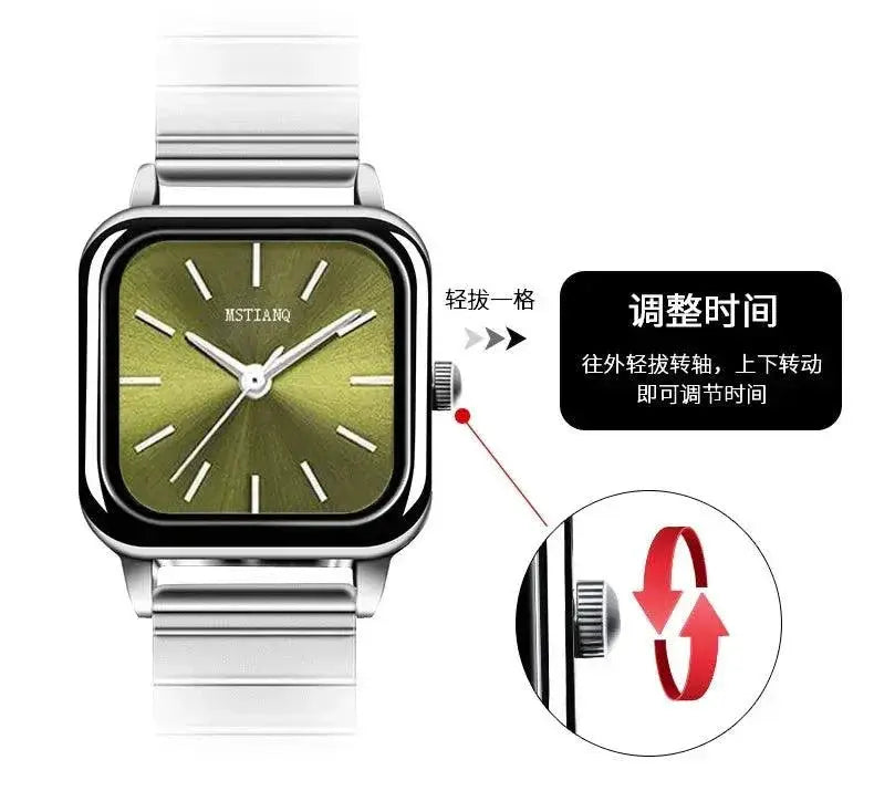 Elegant Women’s Steel Quartz Watch - OurLum.com