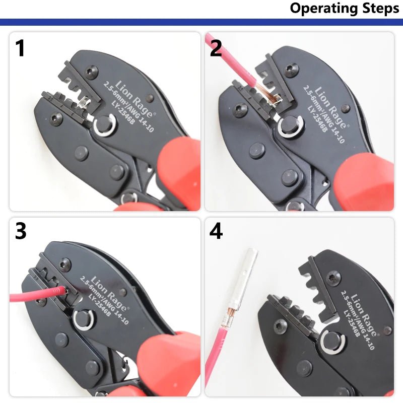 LY 2546B MC4 Terminal Crimping Pliers - Waterproof Solar Connector Tool 2.5 - 6 mm2