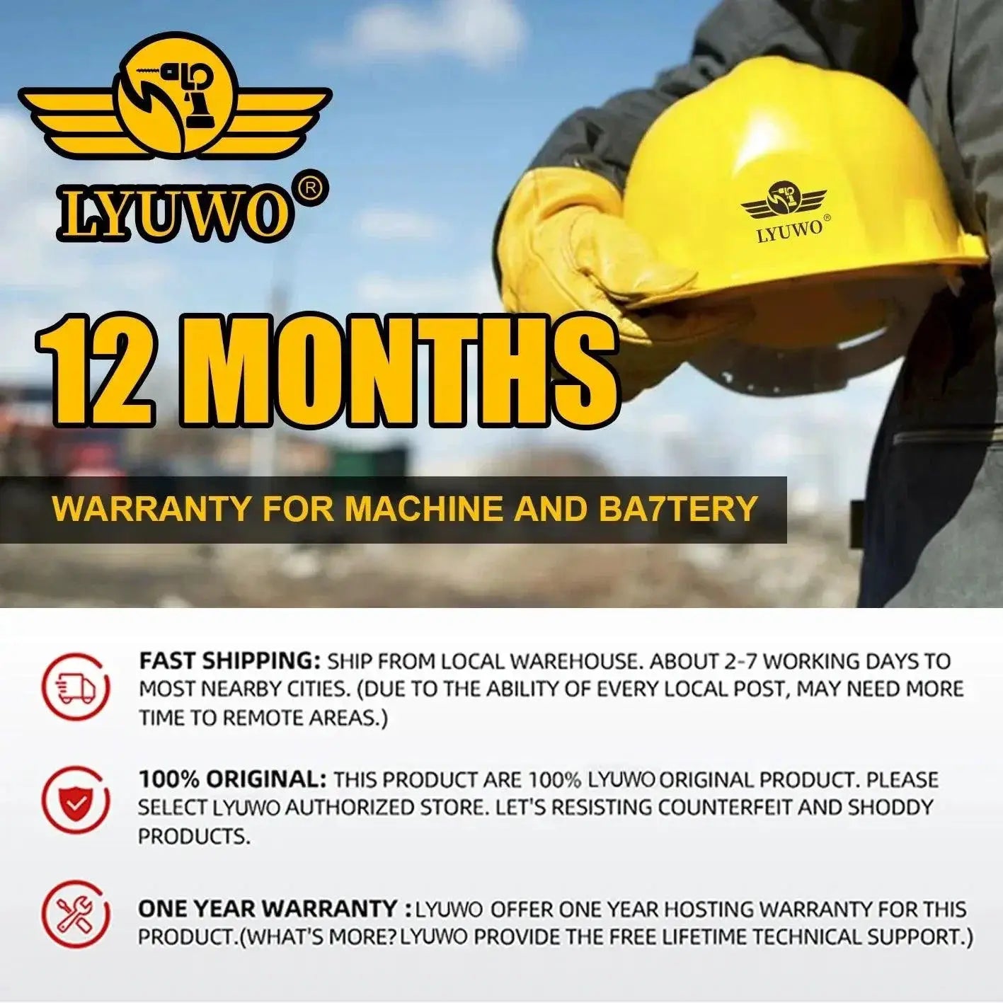 LYUWO Cordless Pistol Grip Drill And Screwdriver Kit