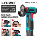 LYUWO Mini Angle Grinder Rechargeable Electric Hand Grinder