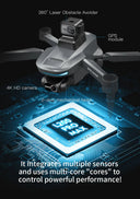 4K Drone with PTZ GPS FPV for Creators