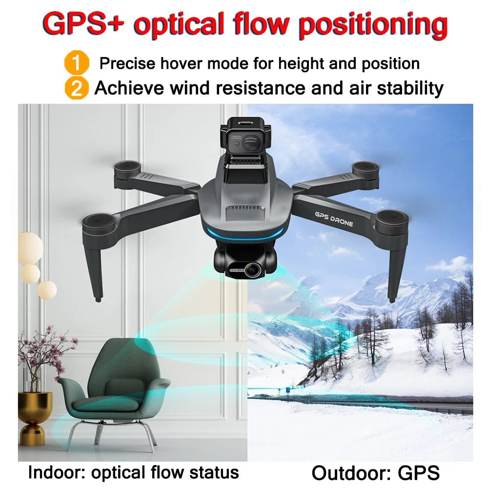 LYZRC L200 Pro Max Drone - Dual 4K Cameras With 2 Axis PTZ And GPS FPV For Video
