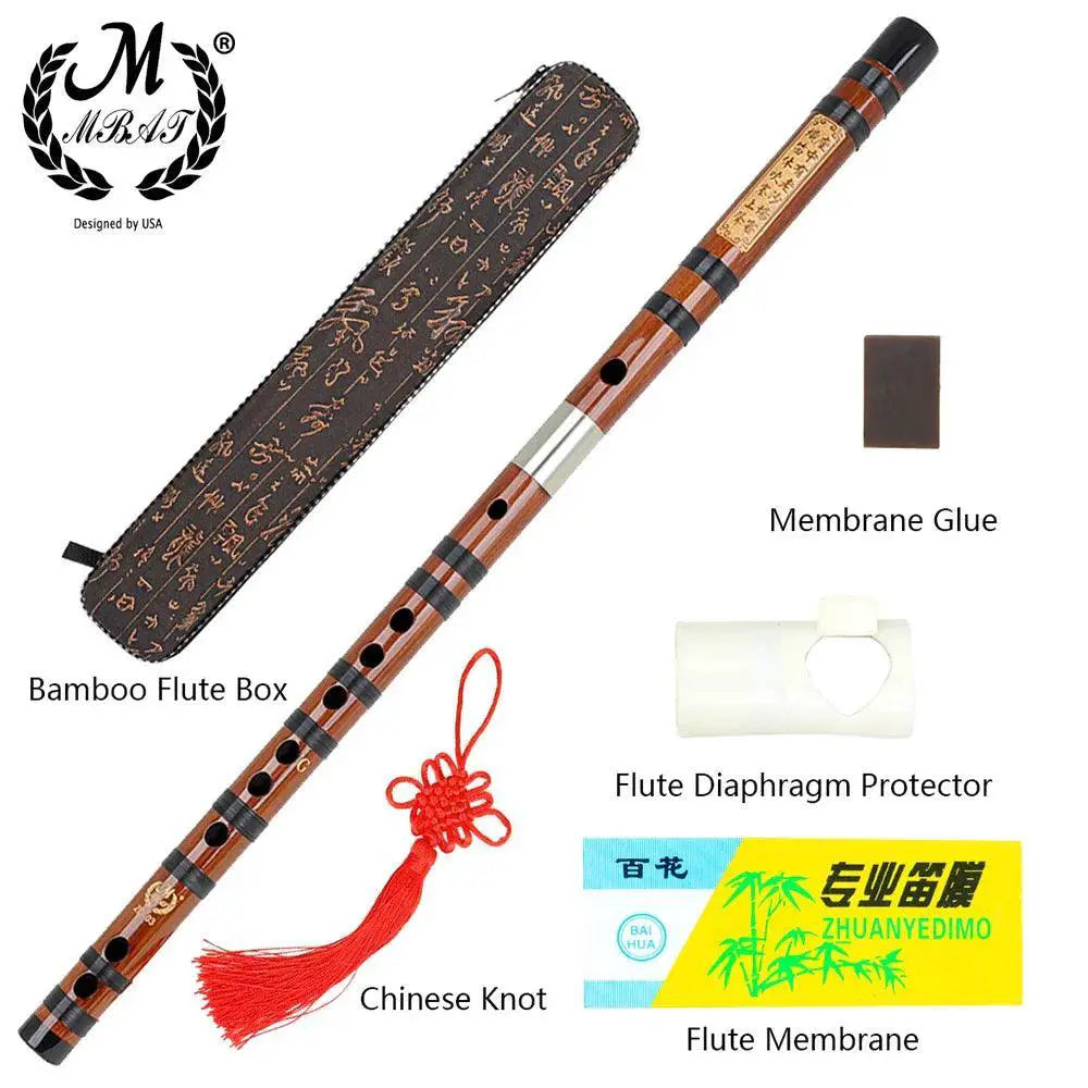 MBAT Professional Bamboo Flute Transverse Chinese Instrument