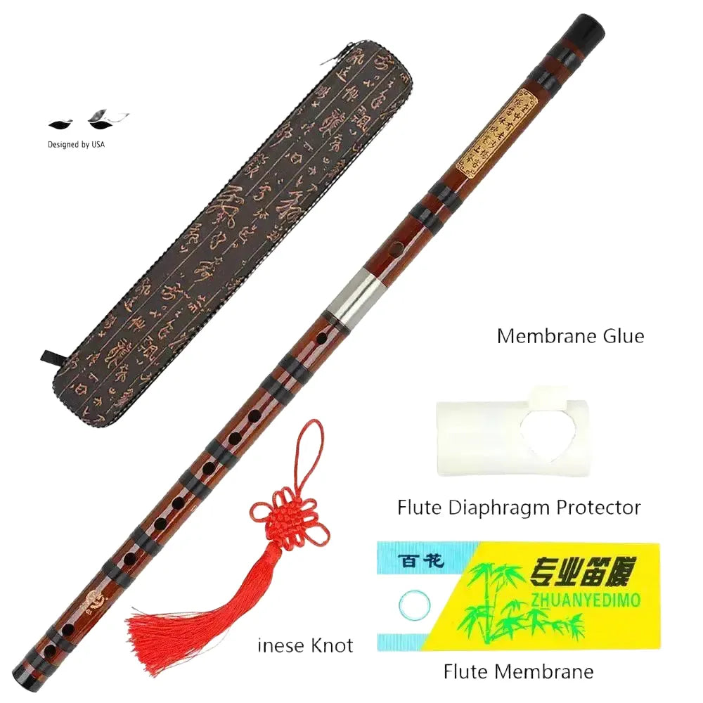 MBAT Professional Bamboo Flute Transverse Instrument - Key G product image