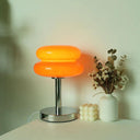 Macaron Glass Table Lamp: Versatile Dimming and Illumination