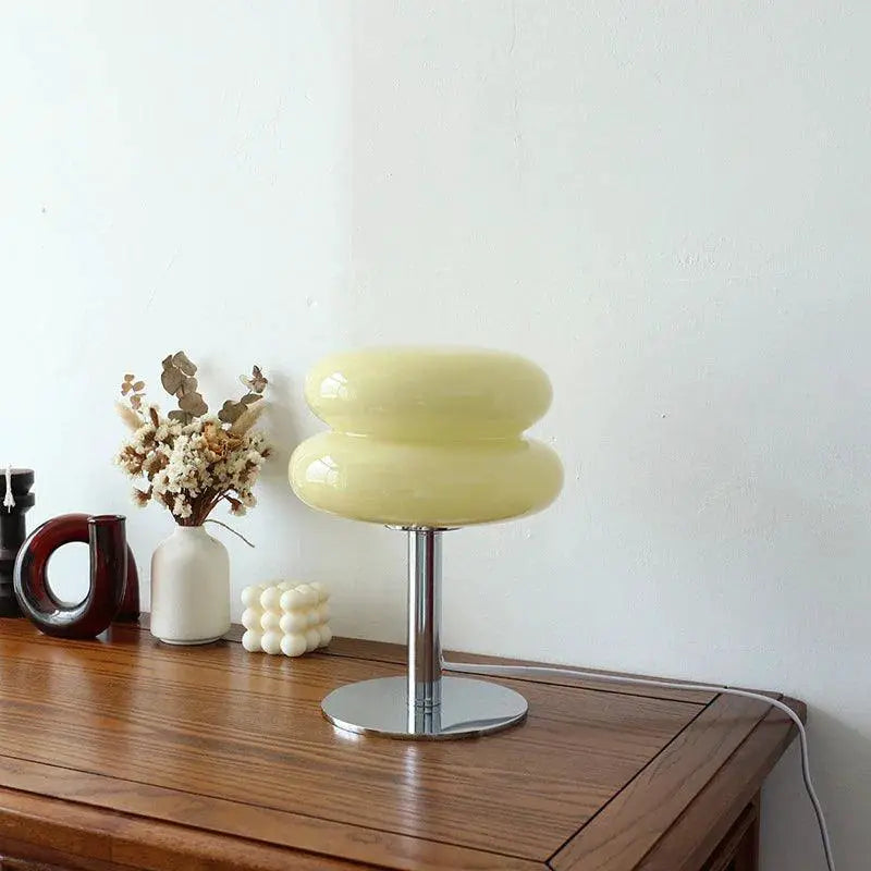 Macaron Glass Table Lamp With Dimming And Illumination
