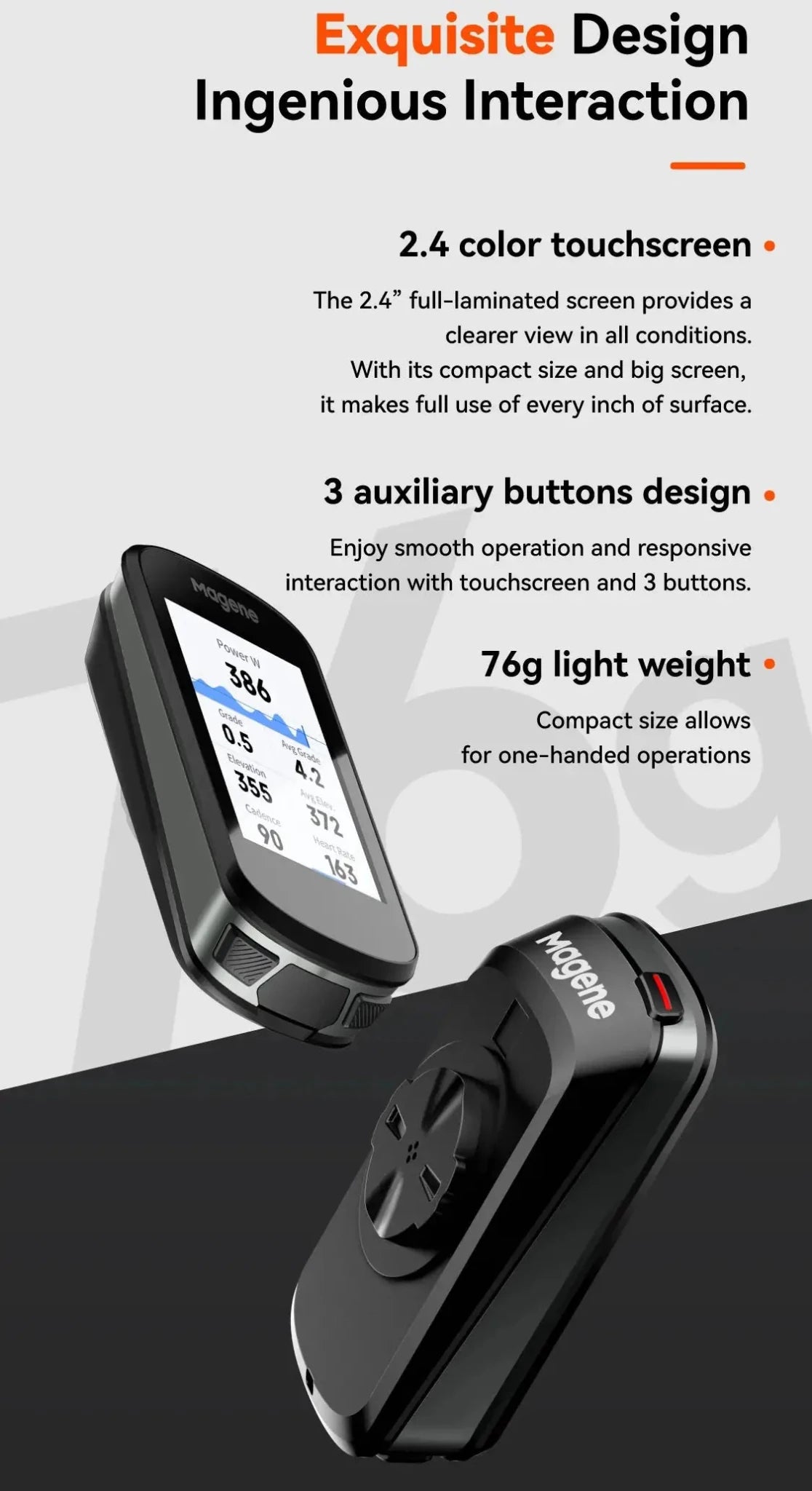 Magene SE GPS Bike Computer - Nav — product view 8