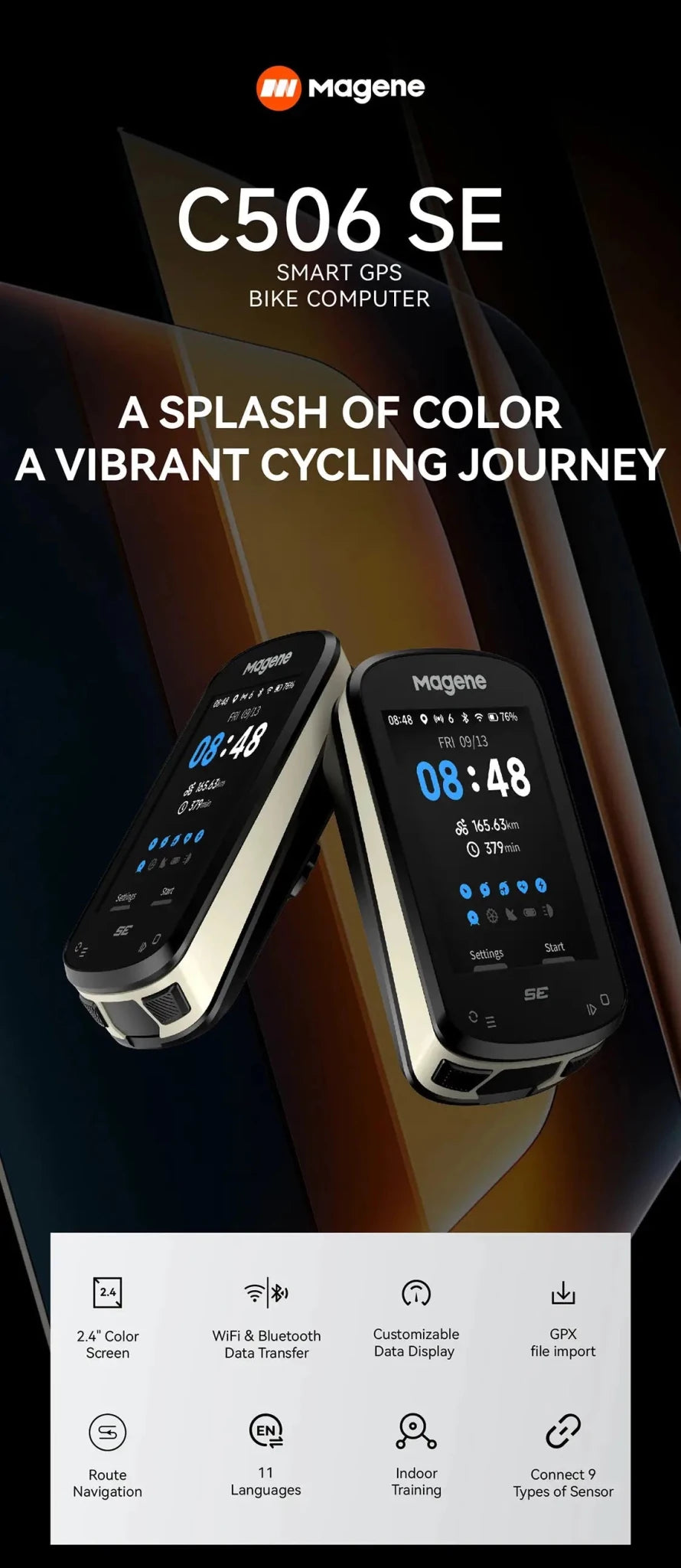 Magene C506SE GPS Bike Computer Nav