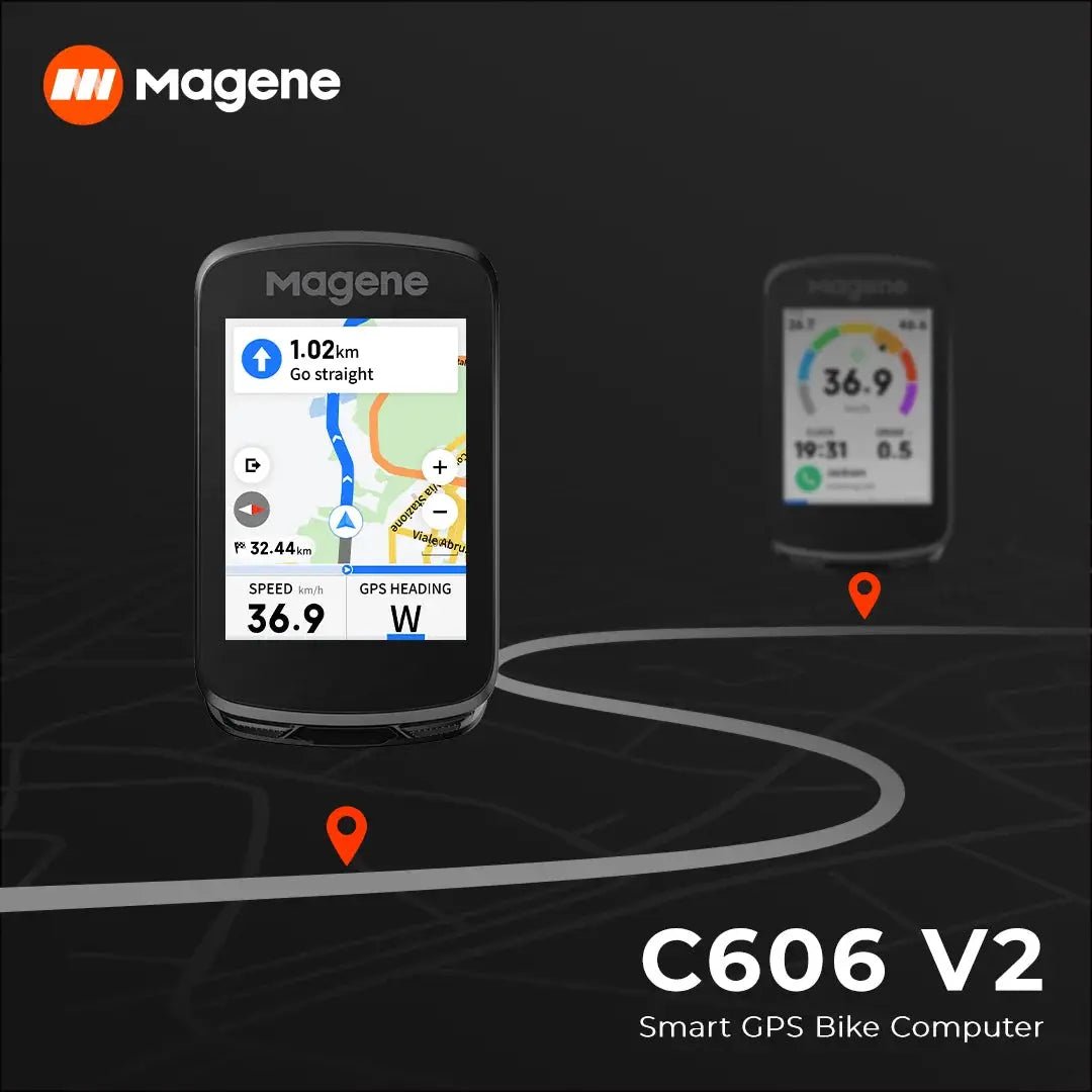 Magene C606V2 Bike Computer - Clear Nav