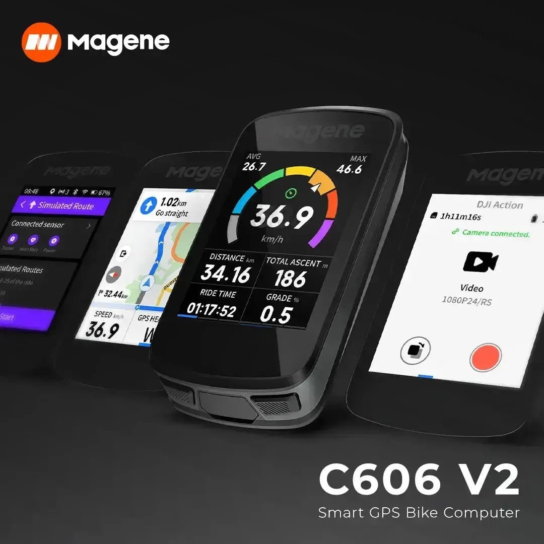 Magene C606V2 Bike Computer - Clear Nav
