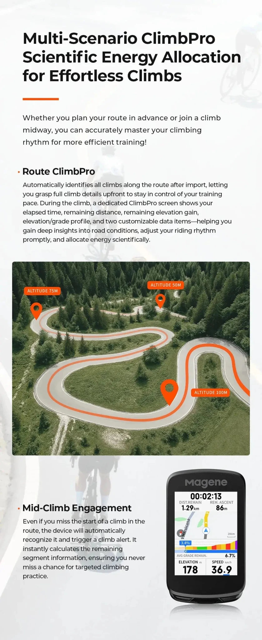 Magene Bike Computer - Clear Nav — product view 8