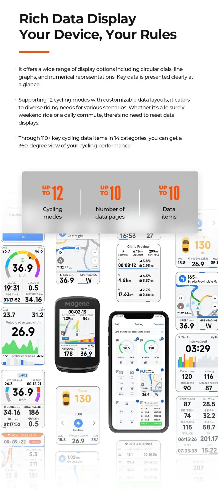 Magene Bike Computer - Clear Nav — product view 16