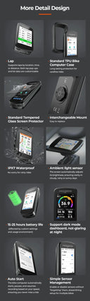 Magene C606V2 Bike Computer - Clear Nav