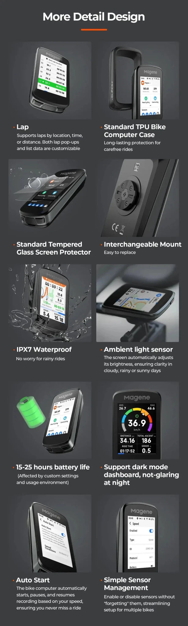 Magene Bike Computer - Clear Nav — product view 18