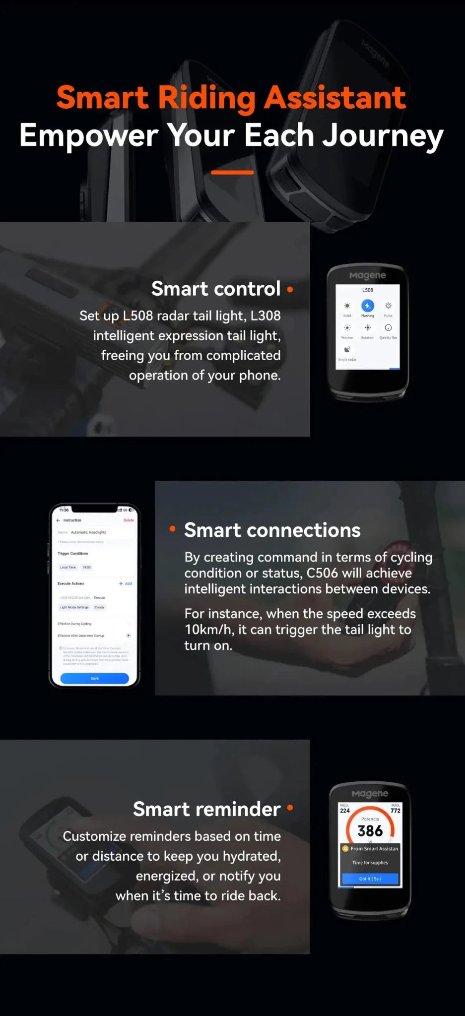 Magene GPS Bike Computer for Navigation — product view 14