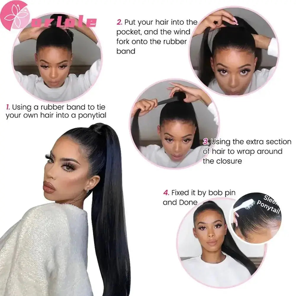 Magic Brazilian Remy Human Hair Wrap Ponytail Extension