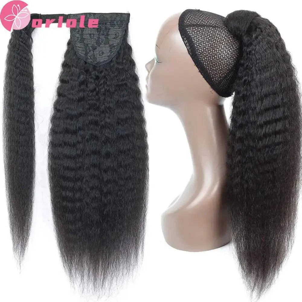 Magic Brazilian Remy Human Hair Wrap Ponytail Extension