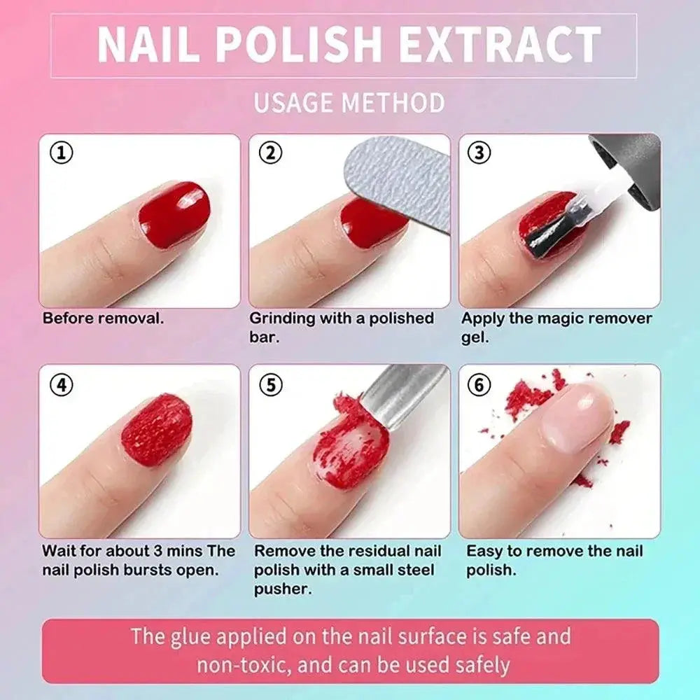 Magic Burst Gel Polish Remover Effortless Nail Care Solution