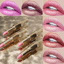 Magic Pink Glitter Lipstick Set With Matte Velvet Shades