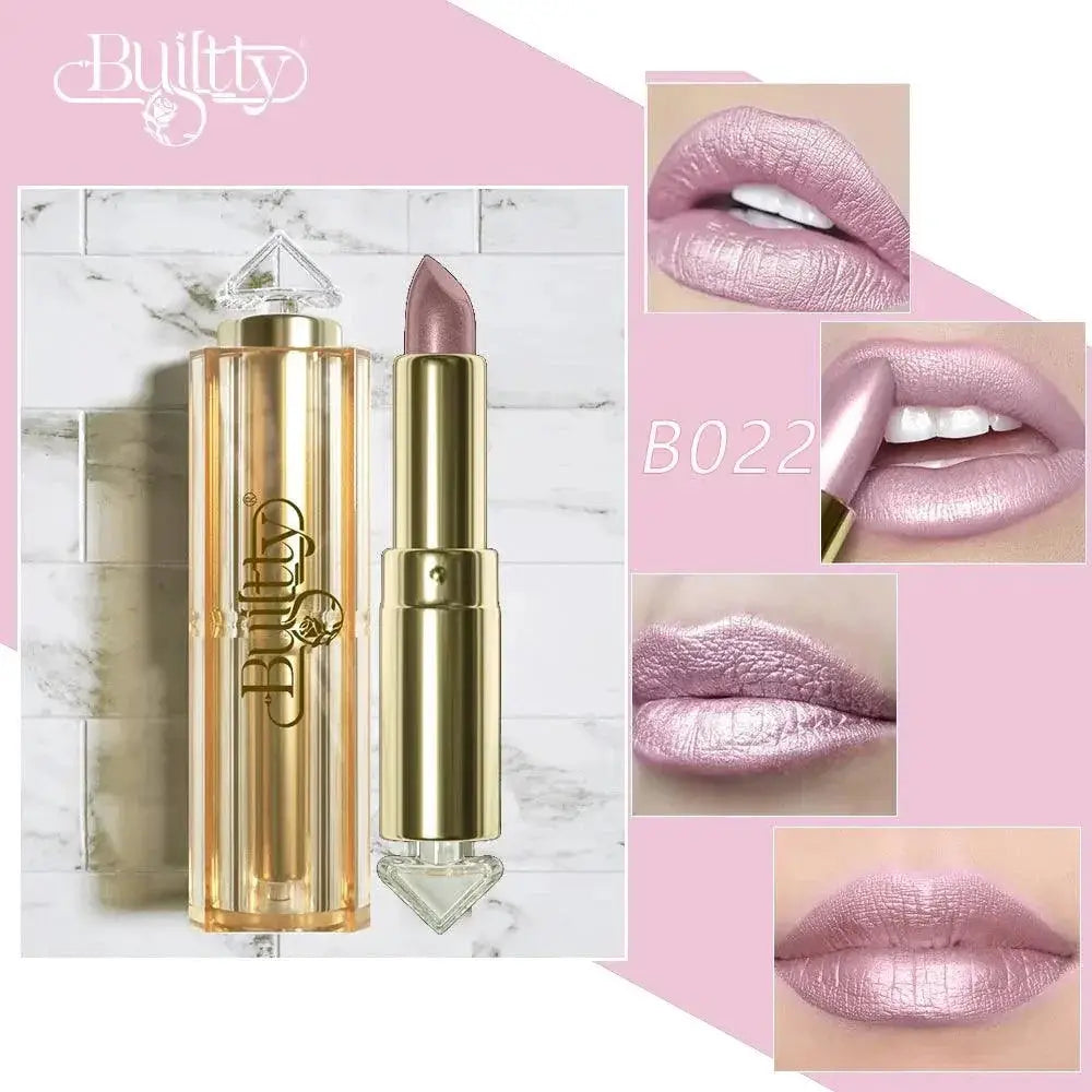 Magic Pink Glitter Lipstick Set With Matte Velvet Shades