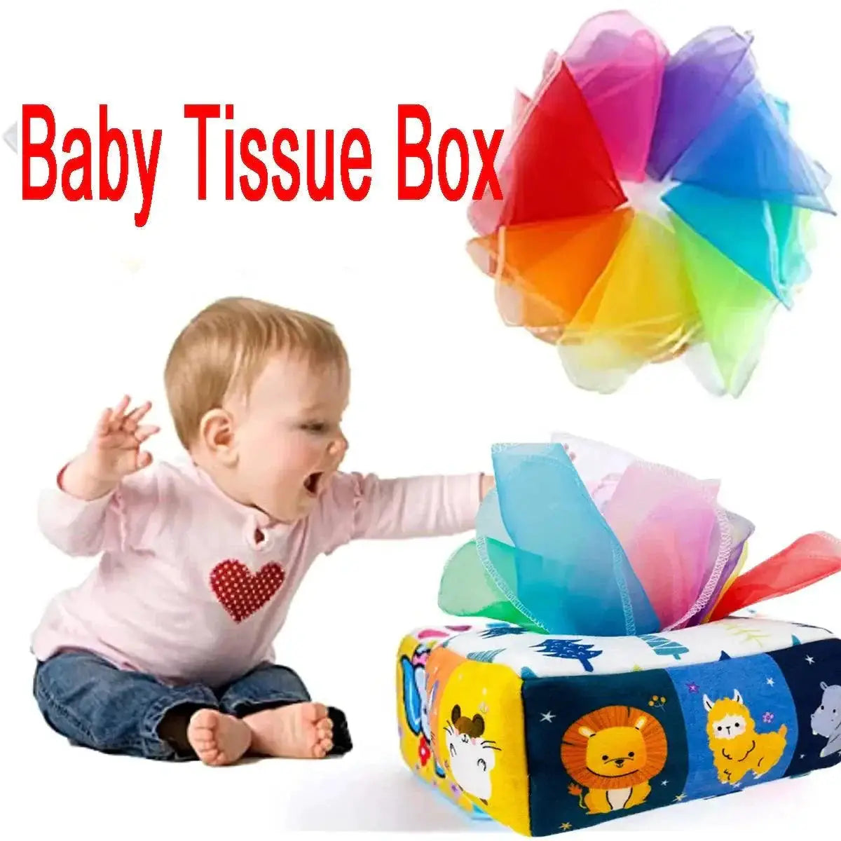 Magic Tissue Box Sensory Toy For Baby Learning Play