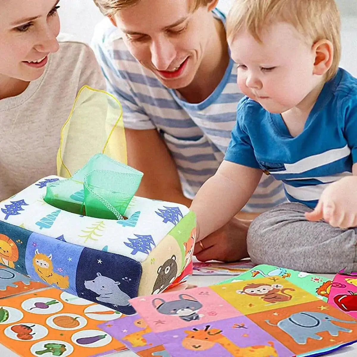 Magic Tissue Box Sensory Toy For Baby Learning Play