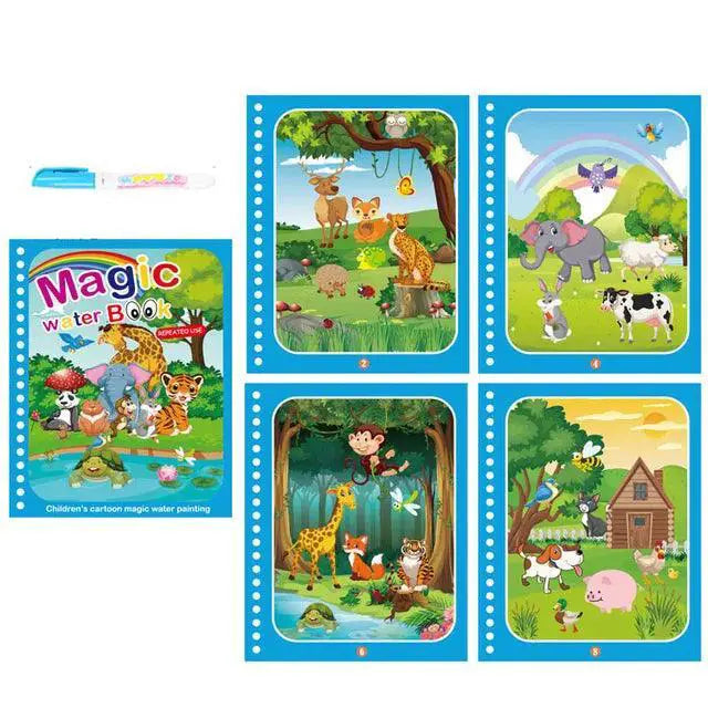 Magic Water Drawing Book For Kids Reusable Mess Free Fun