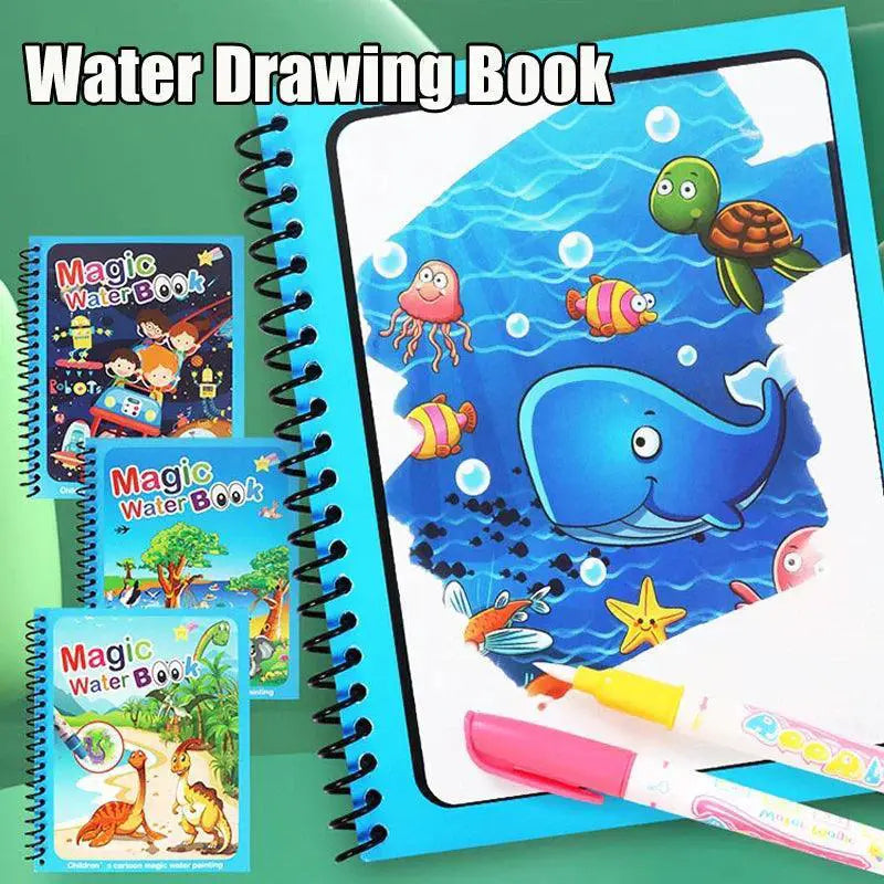 Magic Water Drawing Book Reusable Montessori Toy For Kids