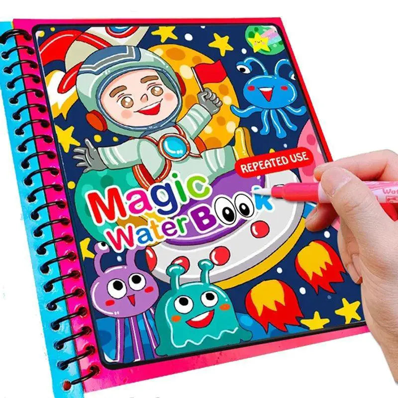 Magic Water Drawing Book Reusable Montessori Toy For Kids