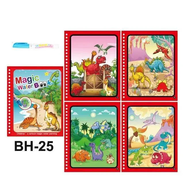 Magic Water Drawing Book Reusable Montessori Toy For Kids