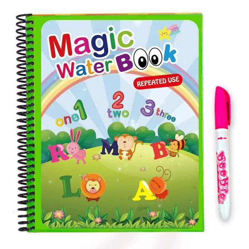 Magic Water Drawing Book Reusable Montessori Toy For Kids