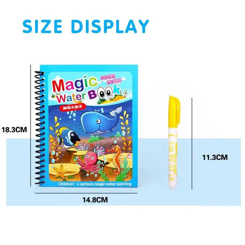 Magic Water Drawing Montessori Coloring Book Reusable Toy