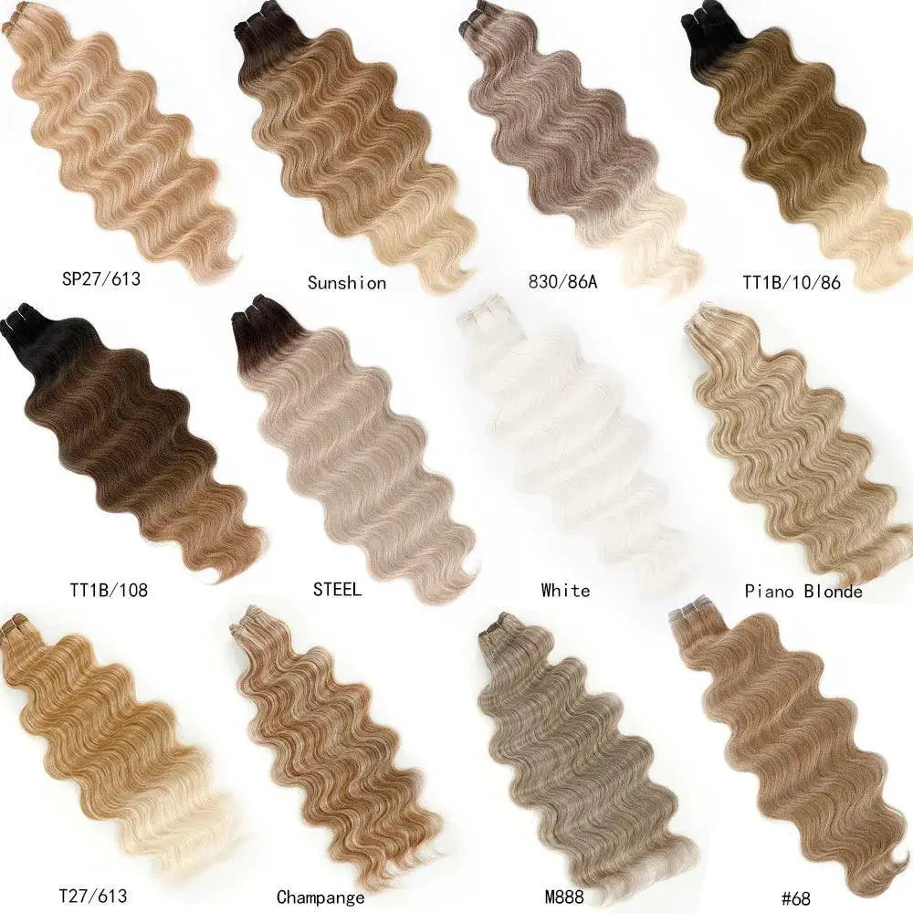Magicae Ombre Blonde Hair Extensions 30 Inch Wave Ponytail