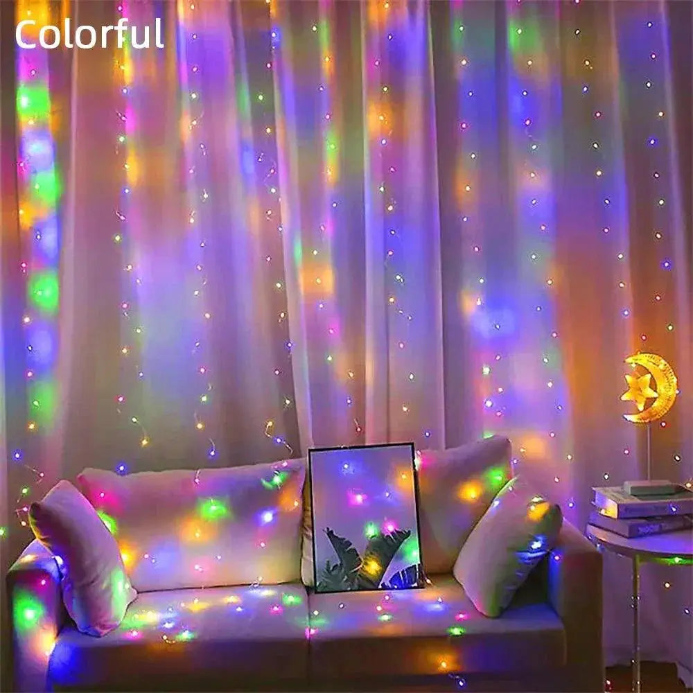 Magical LED Curtain Lights Waterproof For Christmas Events