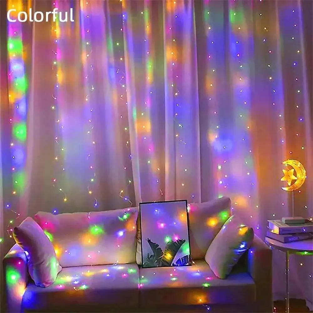 Magical LED Curtain Lights Waterproof For Christmas Events